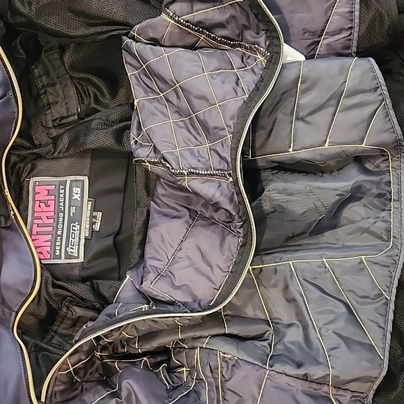 ANTHEM Mesh Padded Black Riding Jacket ICON MOTOSPORTS XS - Picture 10 of 12